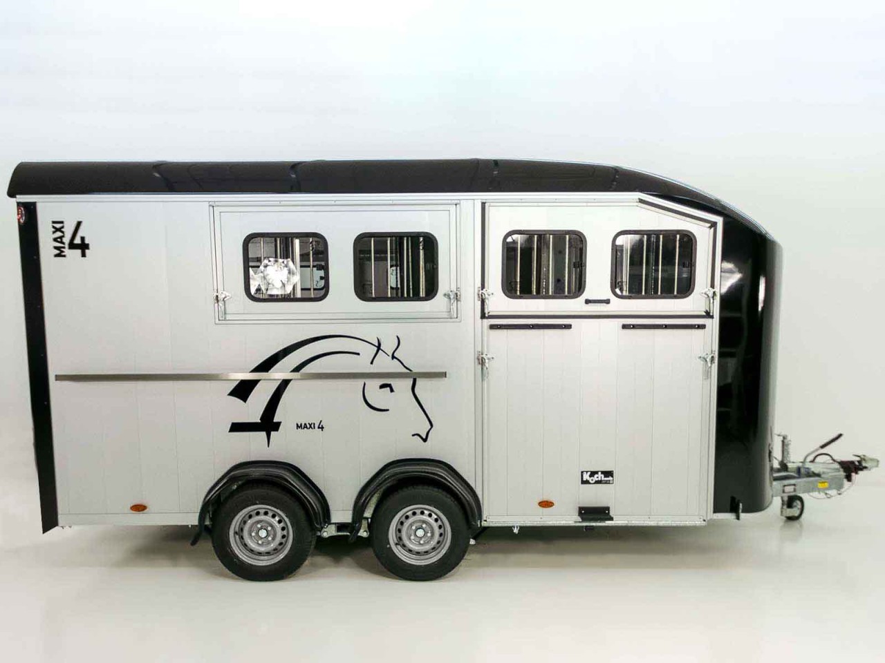 Cheval Liberte Pferdeanhänger Maxi 4, 4 Pferde, Pullman-Fahrwerk, 100km/h, schwarz-Neu – Bild 3