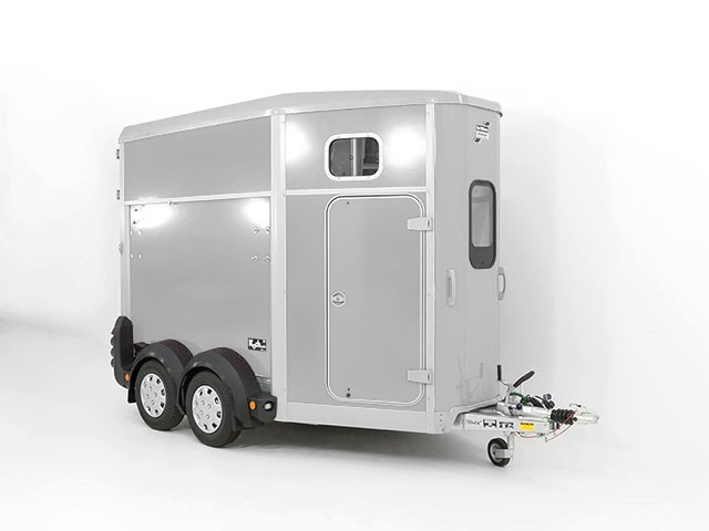 Ifor Williams Pferdeanhänger HB506-Sattelkammer-Silber-Neu