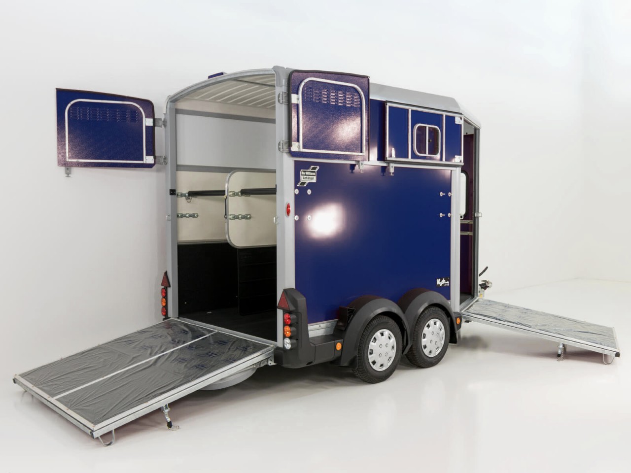 Ifor Williams Pferdeanhänger HB511-Heckklappen-Türkombination-blau-Neu