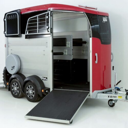 Ifor Williams Pferdeanhänger HBX 506-Frontausstieg-neues Modell-rot-Neu