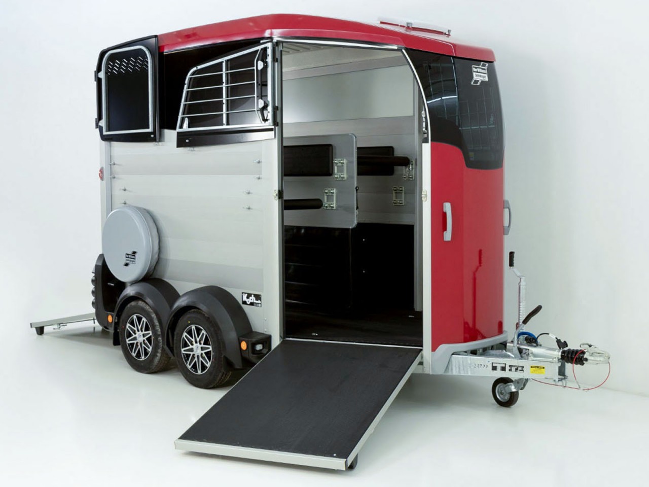 Ifor Williams Pferdeanhänger HBX 506-Frontausstieg-neues Modell-rot-Neu