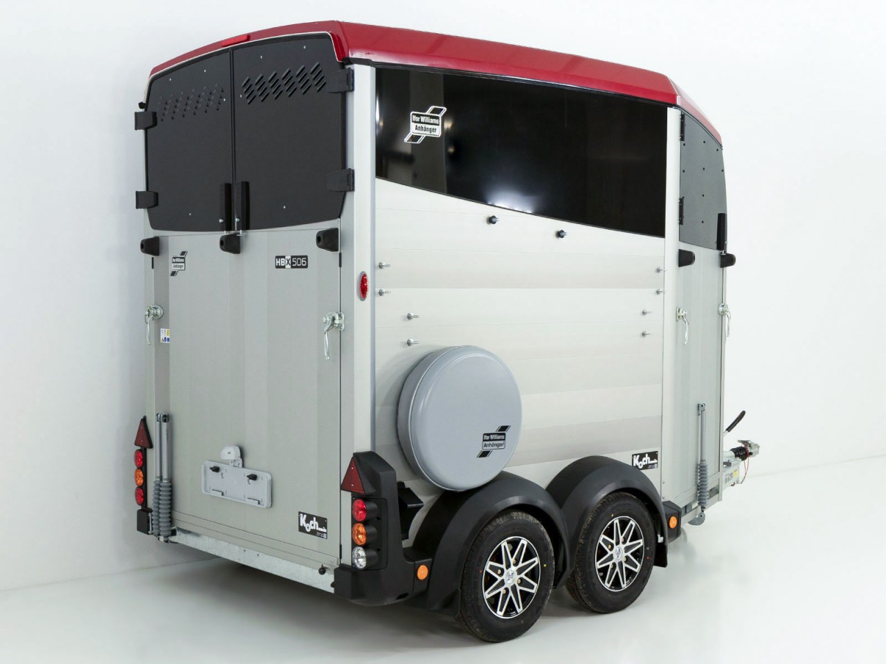 Ifor Williams Pferdeanhänger HBX 506-Frontausstieg-neues Modell-rot-Neu – Bild 2