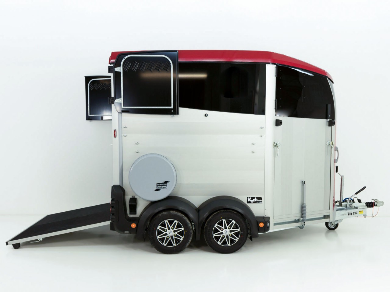 Ifor Williams Pferdeanhänger HBX 506-Frontausstieg-neues Modell-rot-Neu – Bild 6