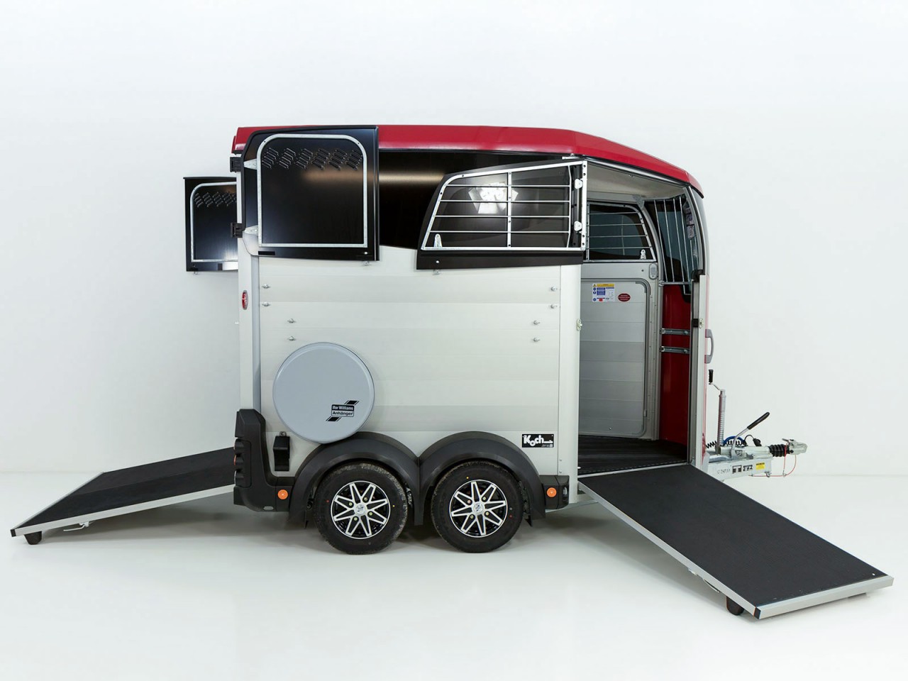 Ifor Williams Pferdeanhänger HBX 506-Frontausstieg-neues Modell-rot-Neu – Bild 7