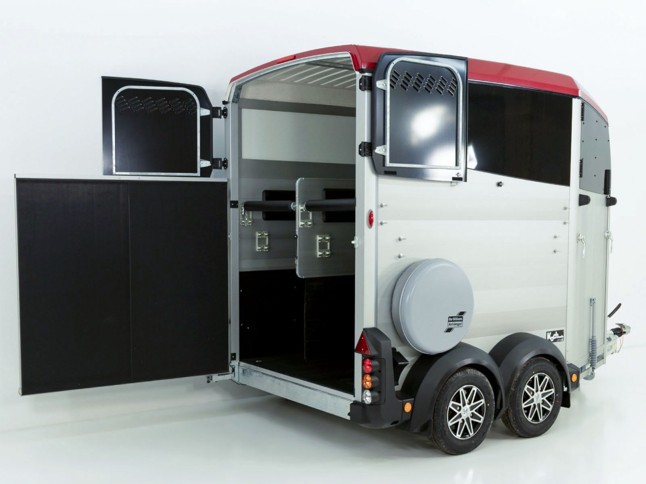 Ifor Williams Pferdeanhänger HBX 506-Frontausstieg-neues Modell-rot-Neu – Bild 8