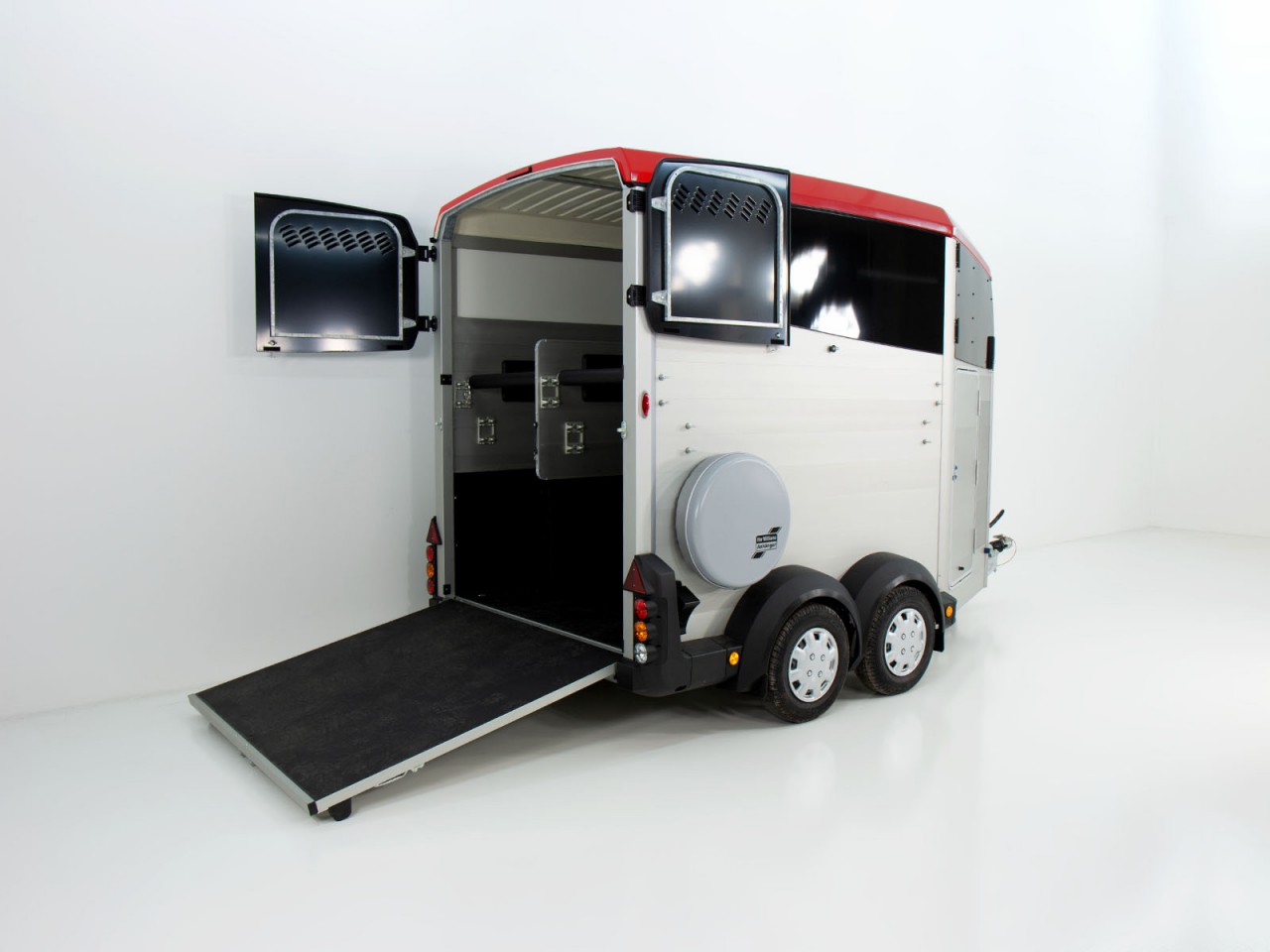 Ifor Williams Pferdeanhänger HBX 511-Sattelkammer-neues Modell-rot-Neu – Bild 2