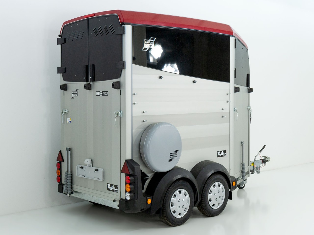 Ifor Williams Pferdeanhänger HBX 403-Frontausstieg-neues Modell-rot-Neu – Bild 4
