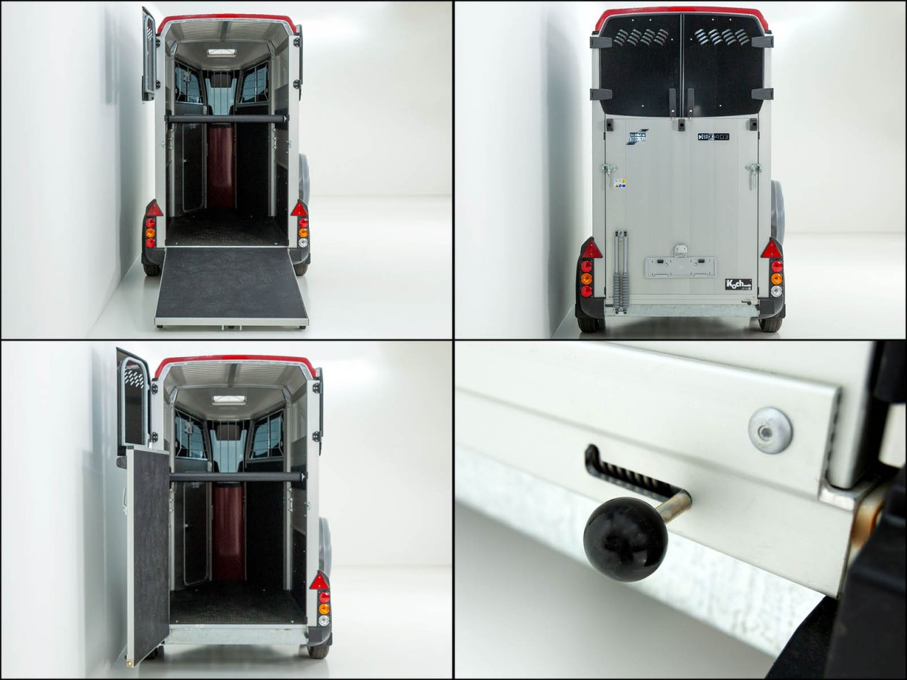 Ifor Williams Pferdeanhänger HBX 403-Frontausstieg-neues Modell-rot-Neu – Bild 14