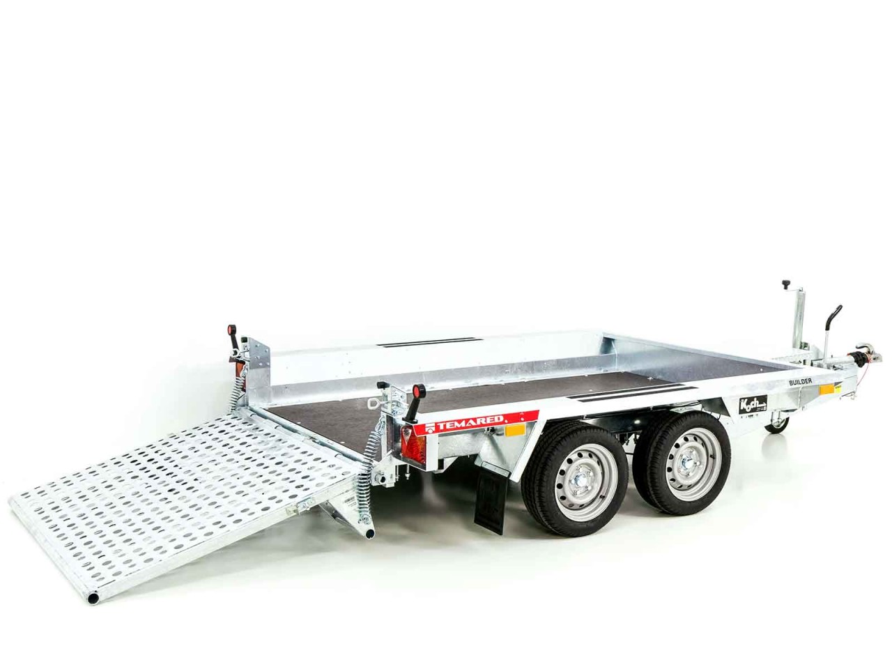 Temared Baumaschinenanhänger Builder 153x260cm 2,7t-Rampe-Neu