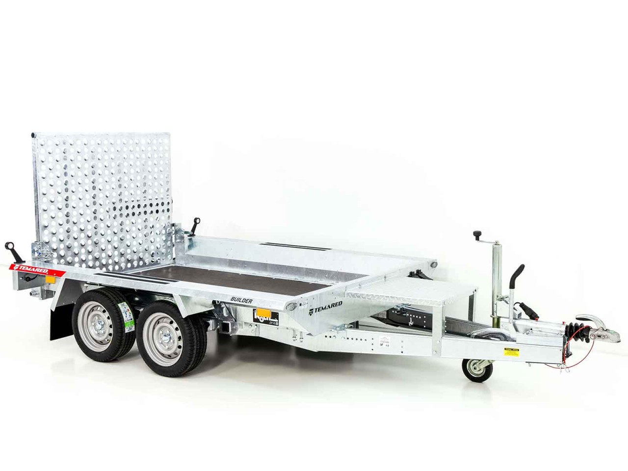 Temared Baumaschinenanhänger Builder 153x260cm 2,7t-Rampe-Neu – Bild 2