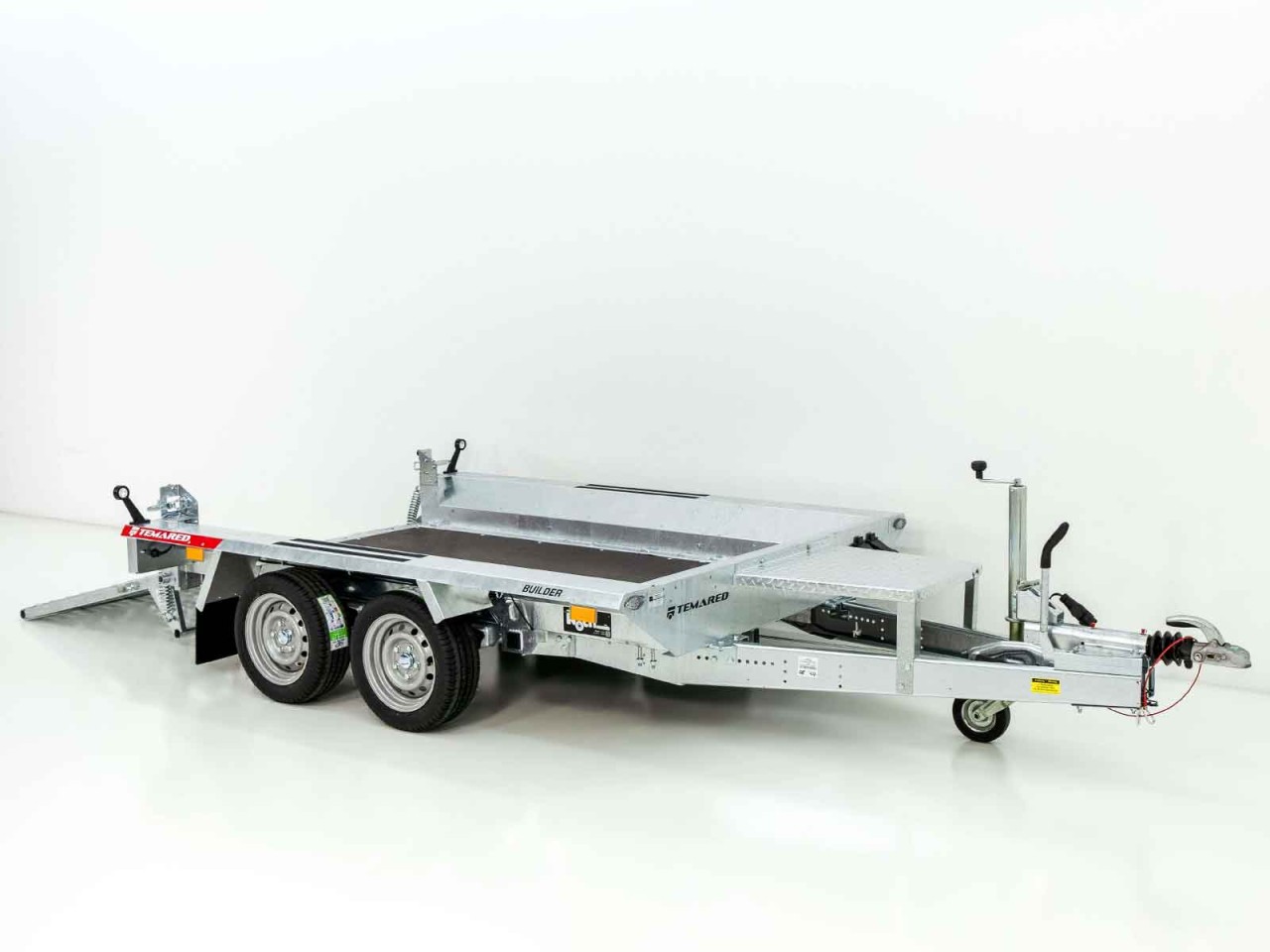 Temared Baumaschinenanhänger Builder 153x260cm 2,7t-Rampe-Neu – Bild 4