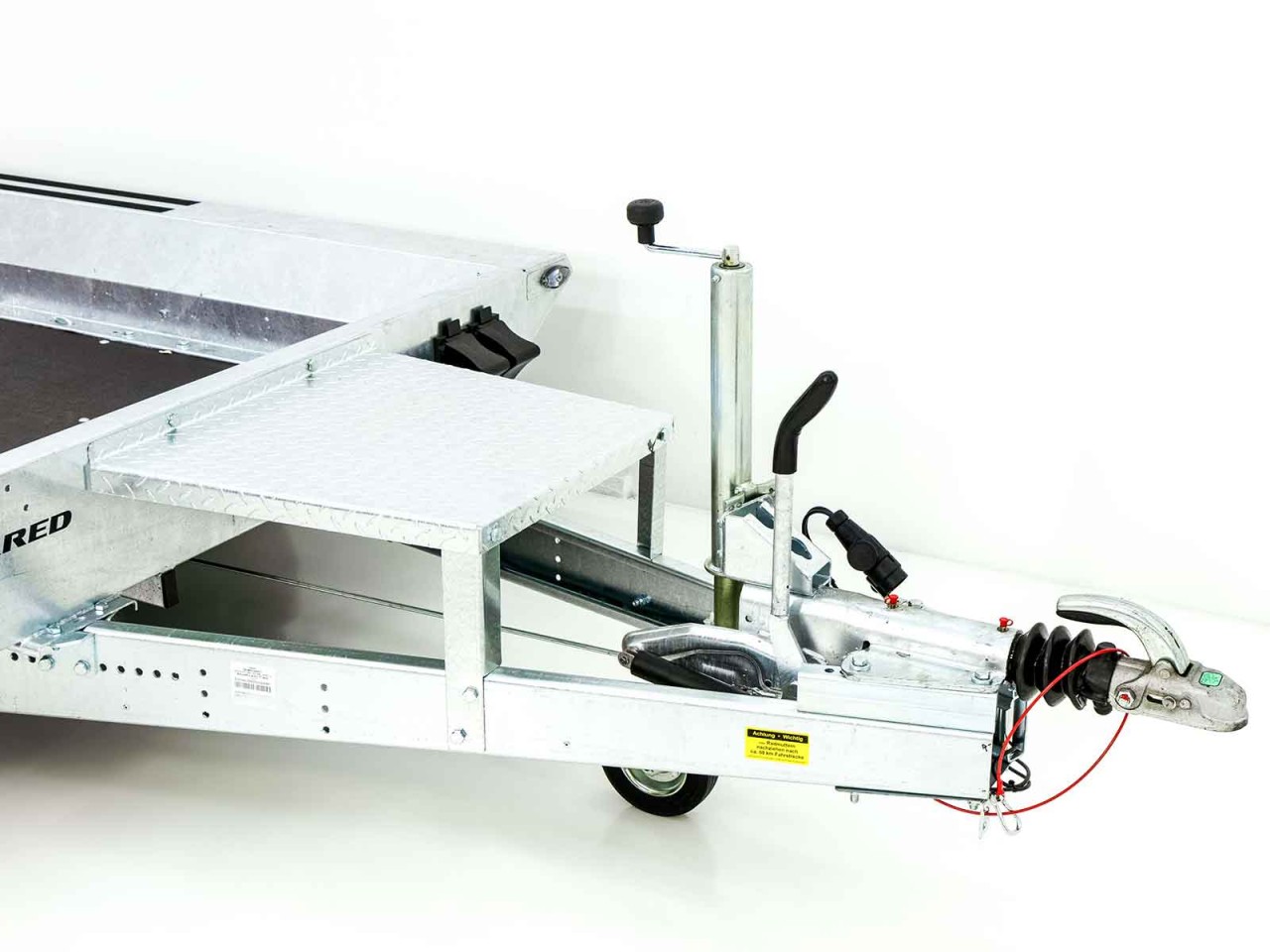 Temared Baumaschinenanhänger Builder 153x260cm 2,7t-Rampe-Neu – Bild 5