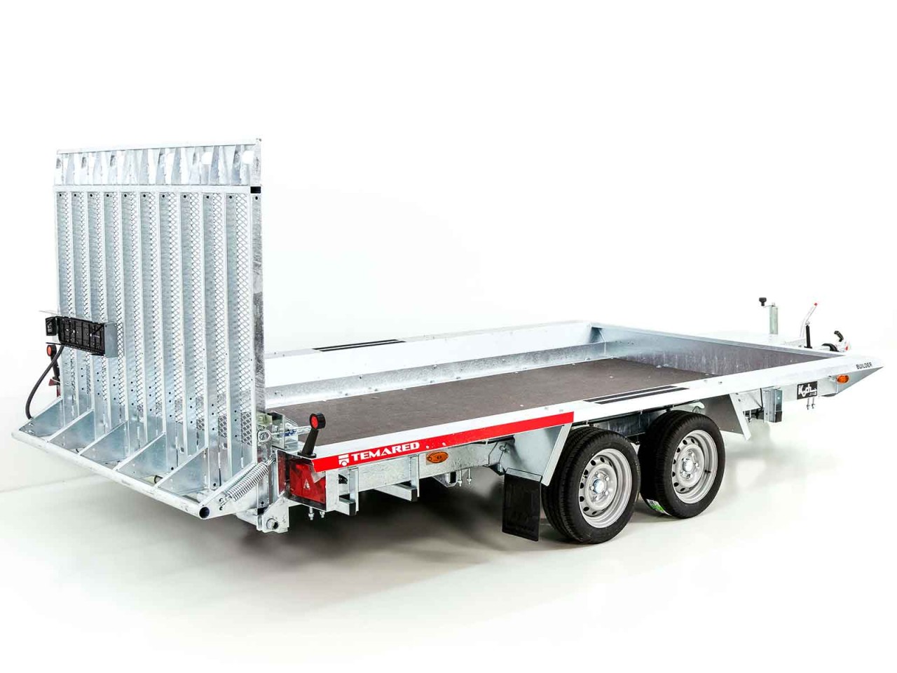 Temared Baumaschinenanhänger Builder 183x400cm 3,5t-Rampe-Neu – Bild 3
