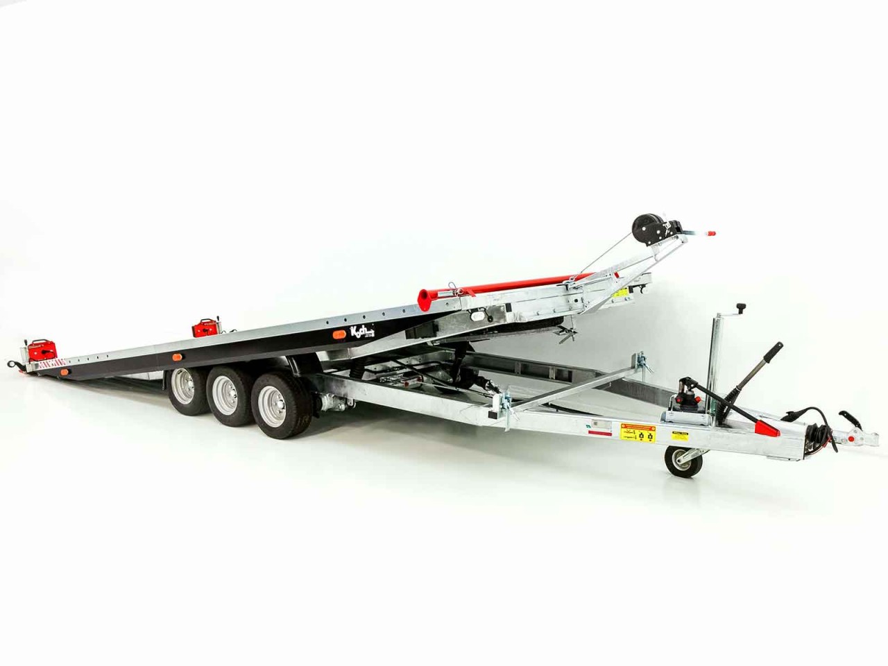 Vezeko Autotrailer Race Master 209x550cm Tridem 3,5t-LB-Holz-Neu – Bild 4