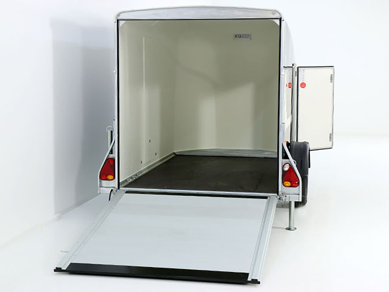 Debon Kofferanhänger Cargo 1300 Vollpoly 150x290cm H:160cm, Tür, blau-Neu – Bild 4