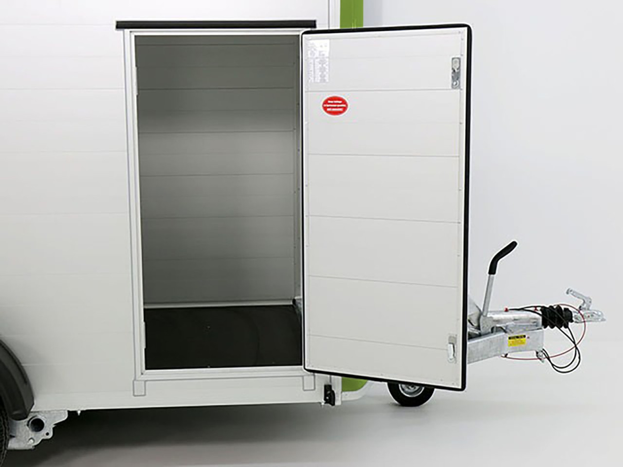 Debon Kofferanhänger C300 148x295cm H:190cm 1,3t Alu, Polybug, Tür, olivgrün-Neu – Bild 7