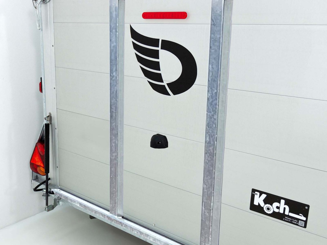 Debon Kofferanhänger Cargo C800 206x441cm H206 3,5 t, Alu, Polybug, Tür, grau-Neu – Bild 9