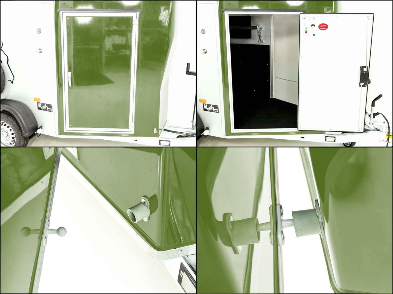 Cheval Liberte Pferdeanhänger GOLD One 1,5er, Pullman-Fahrwerk, olivgrün-Neu – Bild 13