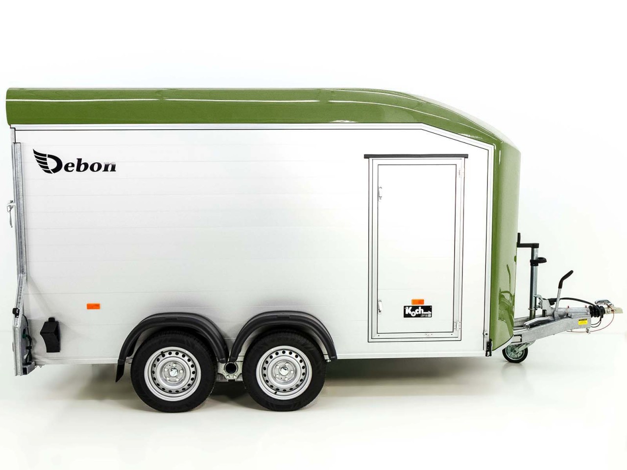 Debon Kofferanhänger Roadster C700 179×378 Höhe:201cm 2,6t, Alu, Polybug, Tür, olivgrün-Neu