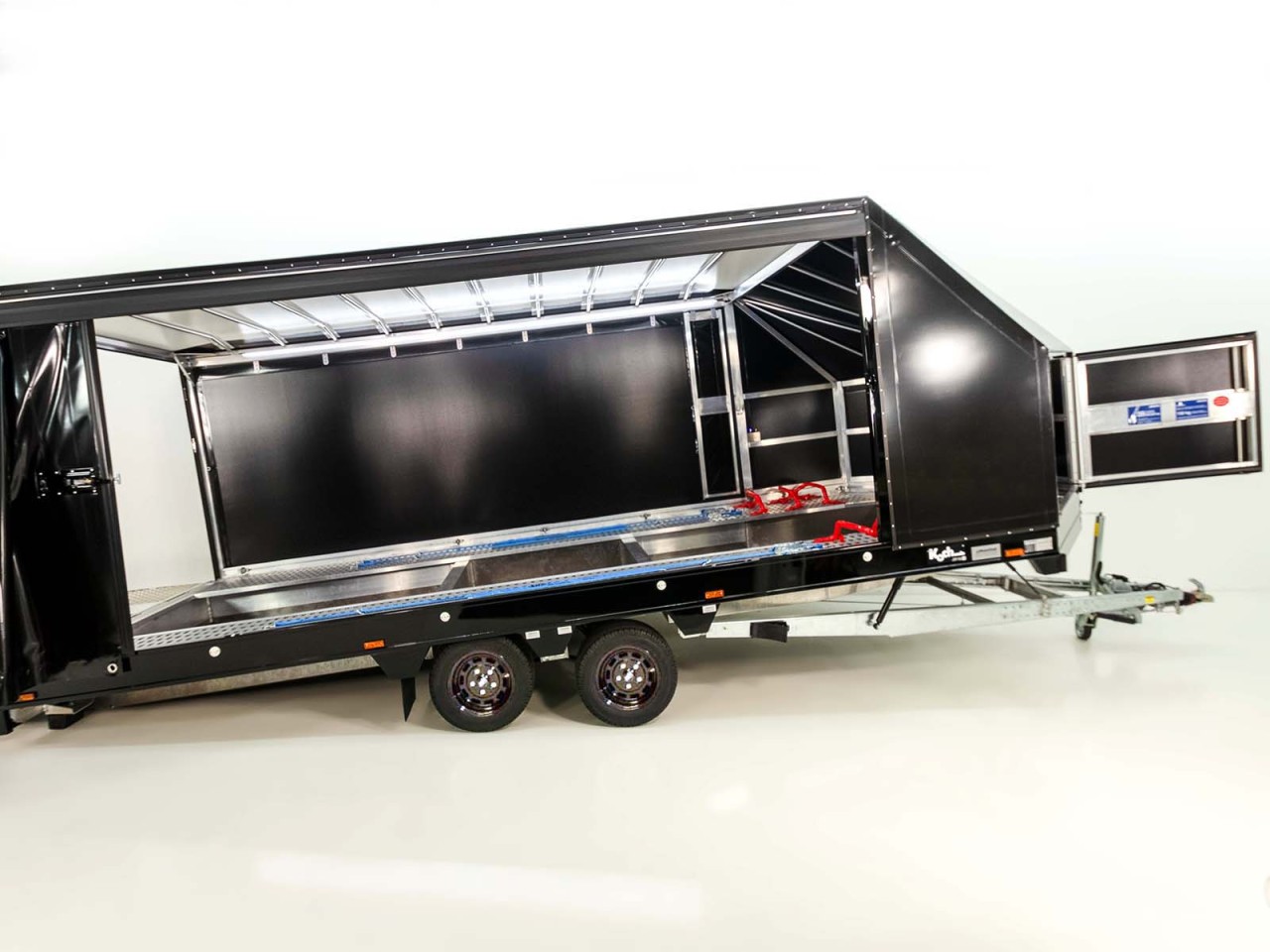 Moetefindt Autotransportanhänger Plane FTP235 235x550cm 3,5t Höhe:180cm-schwarze Felgen-Neu – Bild 9