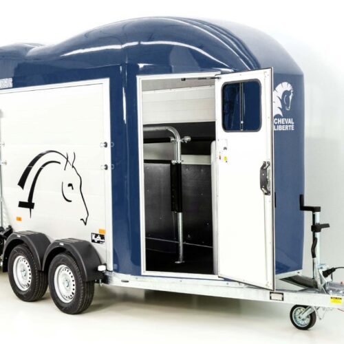 Cheval Liberte Pferdeanhänger GOLD Origins, Sattelkammer, blau-Neu