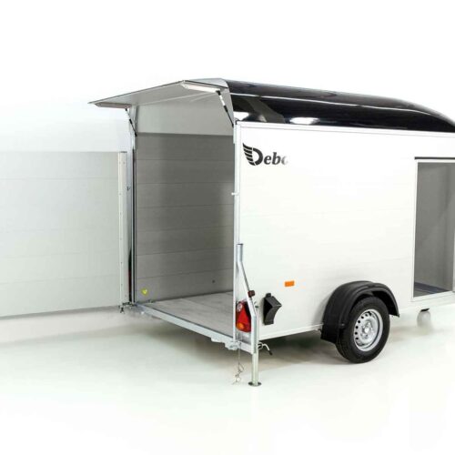 Debon Kofferanhänger C400 164x315cm H:200cm 1,3t, Alu, Polybug, Tür, schwarz-Neu