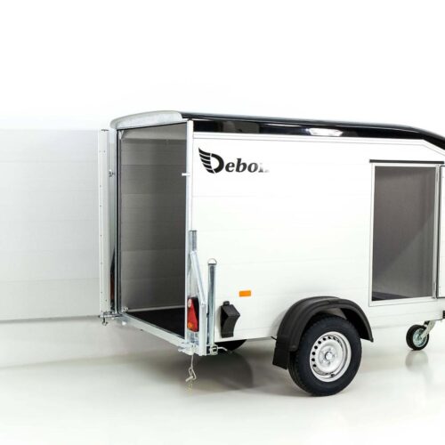 Debon Kofferanhänger Roadster Alu 255 125x255cm H:156cm, schwarz-Neu