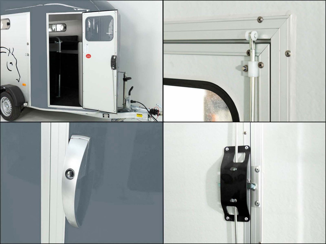 Cheval Liberte Pferdeanhänger GOLD 3, Premium, Pullman 2, Sattelkammer, grau-Neu – Bild 11