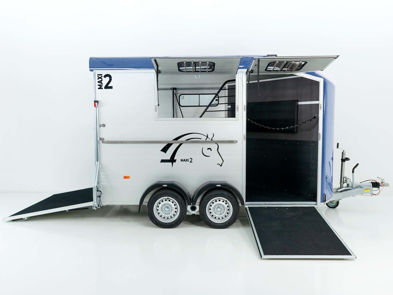 Cheval Liberte Pferdeanhänger MAXI 2, blau-Neu – Bild 2
