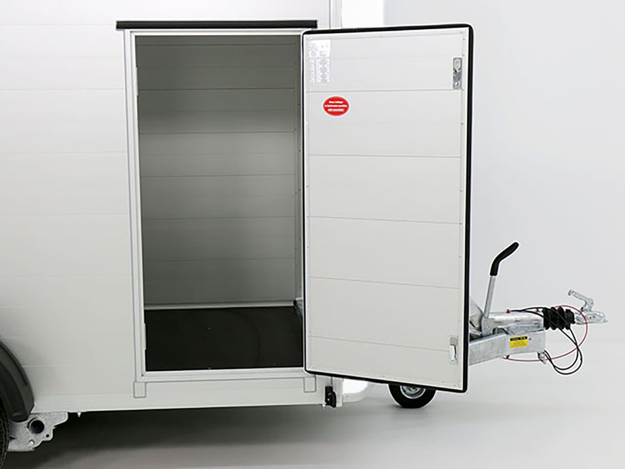 Debon Kofferanhänger C300 148x295cm H:190cm 1,3t, Alu, Polybug, Tür, weiß-Neu – Bild 10