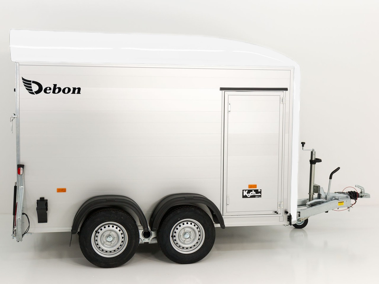 Debon Kofferanhänger C500 164x300cm H:200cm 2,0t, Alu, Polybug, Tür, weiß-Neu – Bild 6