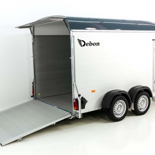 Debon Kofferanhänger Roadster C700 179×378 Höhe:201cm 2,6t, Alu, Polybug, Tür, grau-Neu