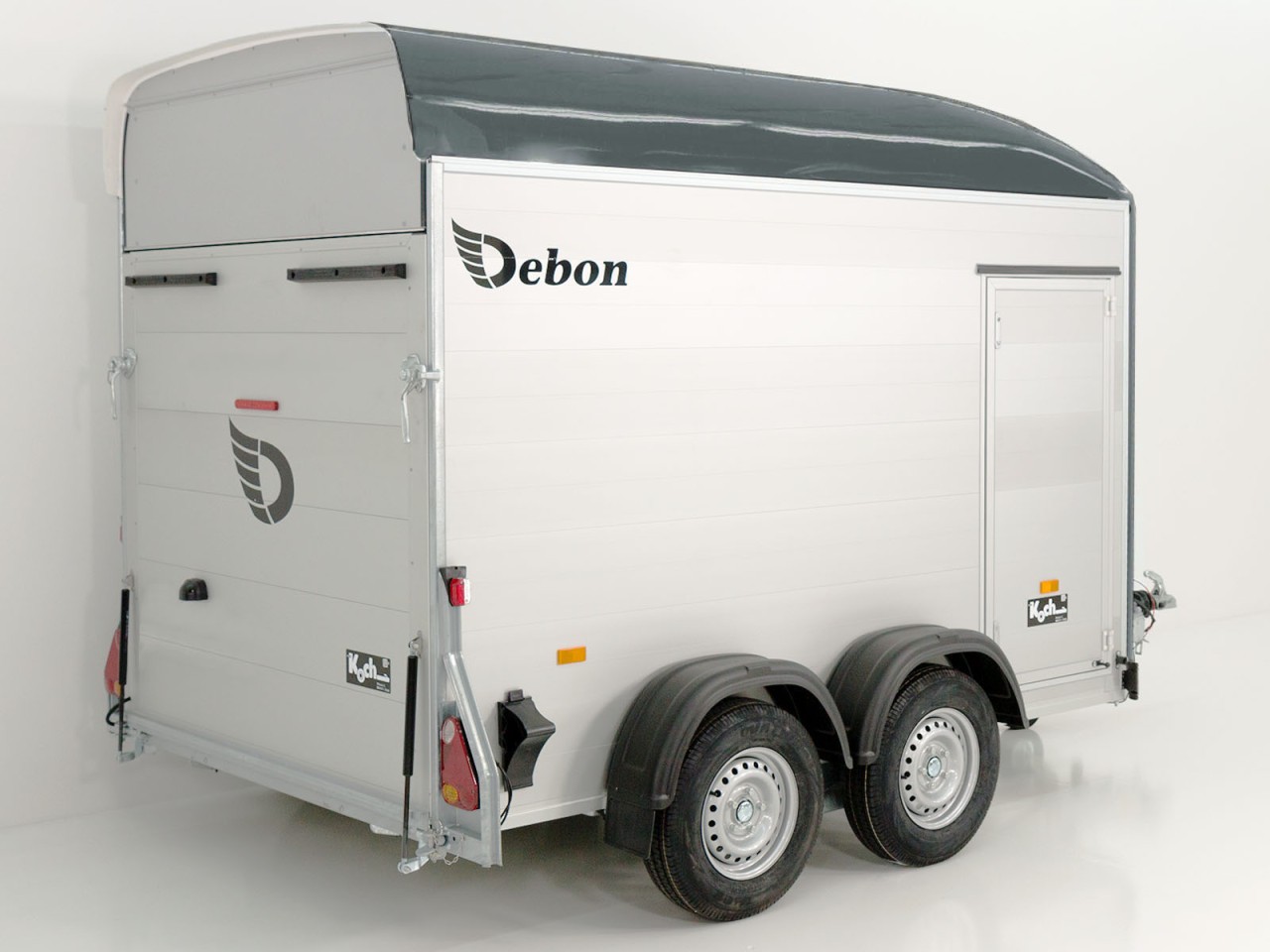 Debon Kofferanhänger C500 164x300cm H:200cm 2,6t, Alu, Polybug, Tür-Neu – Bild 3